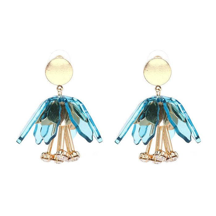 New Small Fresh Flowers Simple Female Earrings Accessories