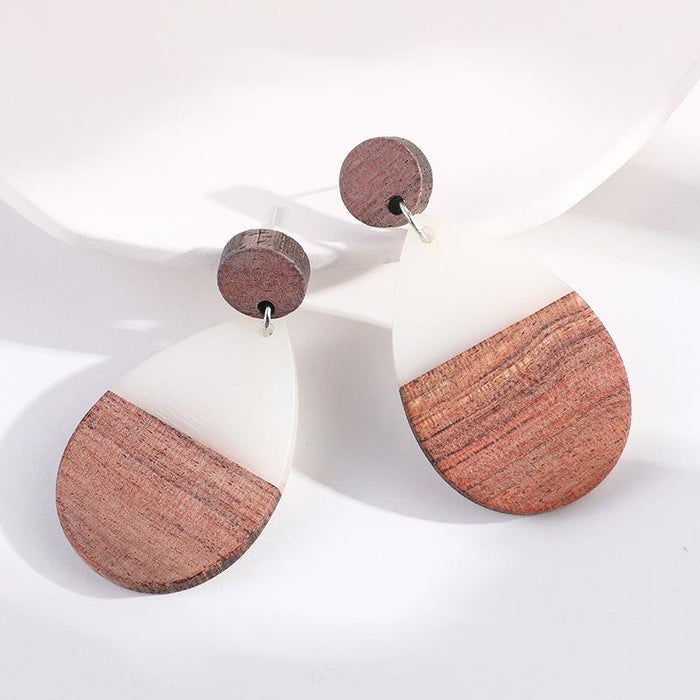 New Resin Earrings Drop Shape Women's Stud Earrings