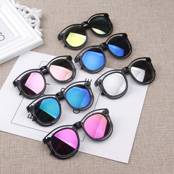 Children's Sunglasses double frame hollowed out colorful