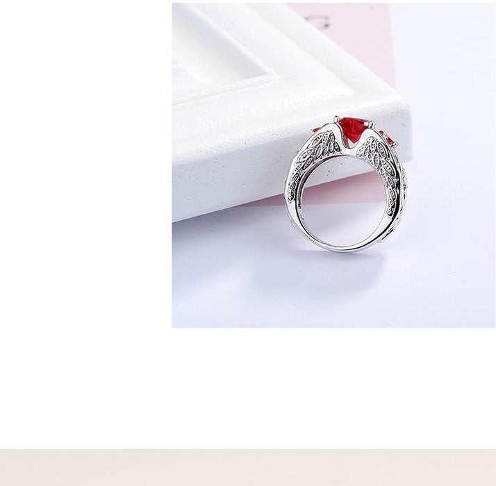 New Creative Red Love Opening Ring