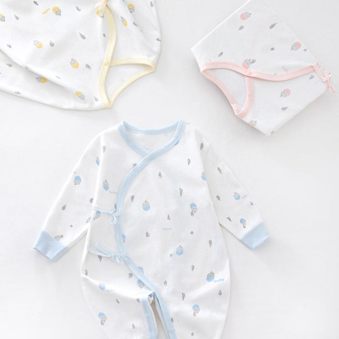 Cartoon Romper For 0-3-6 Months Baby