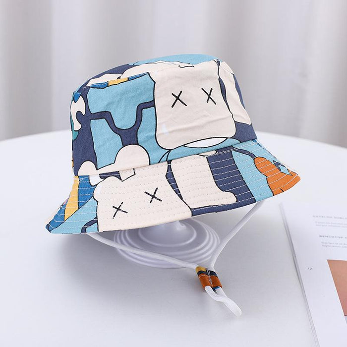 Summer Outdoor Cartoon Print Children's Fisherman Hat