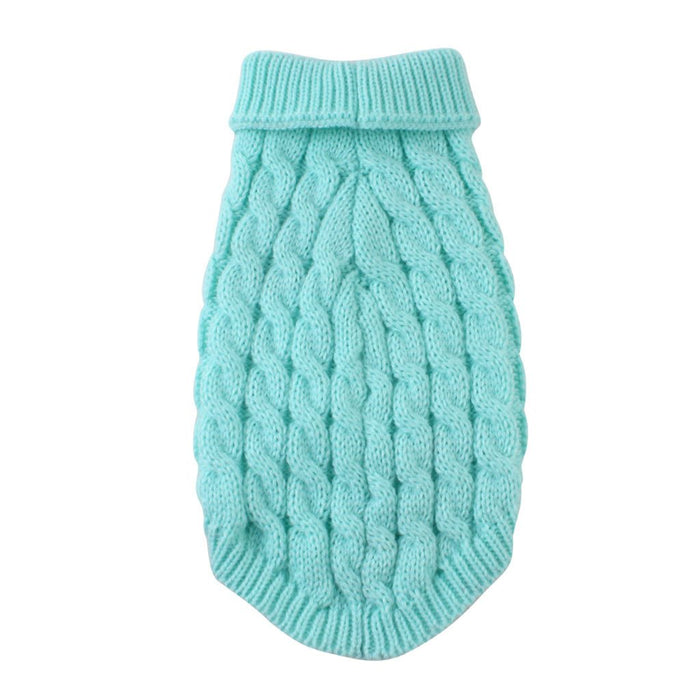 High collar knitted pet cat and dog clothes