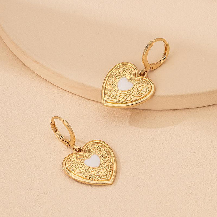 New Love Water Drop Ladies Shiny Personality Earrings