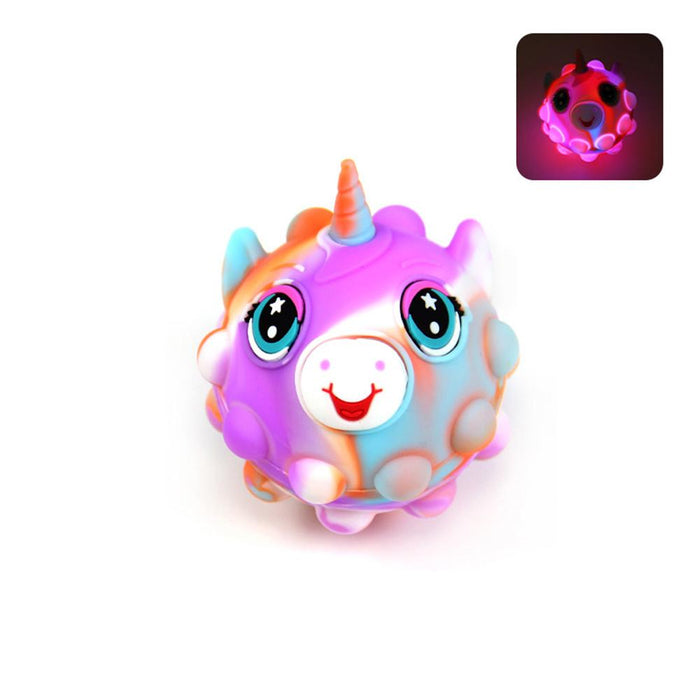 New 3D Glowing Fidget Toy Stress Resistant Unicorn Ball