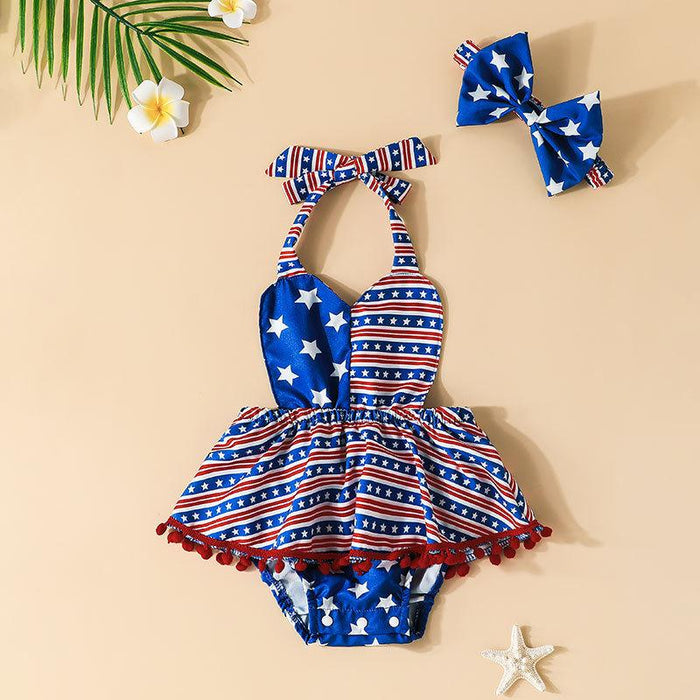 Baby Floral Bodysuit Headband Set