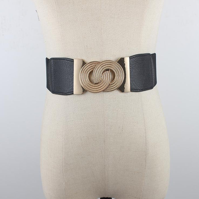 Simple Women's Waist Decorative Wide Belt
