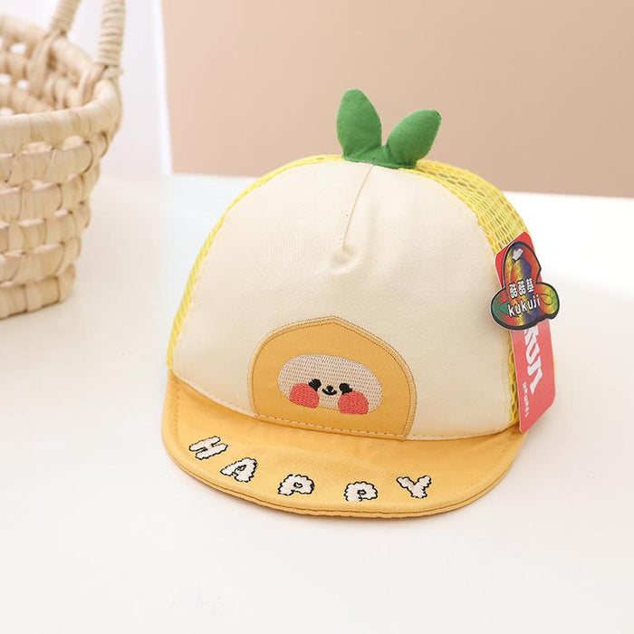 Summer Cute Baby Cartoon Color Matching Children's Net Cap