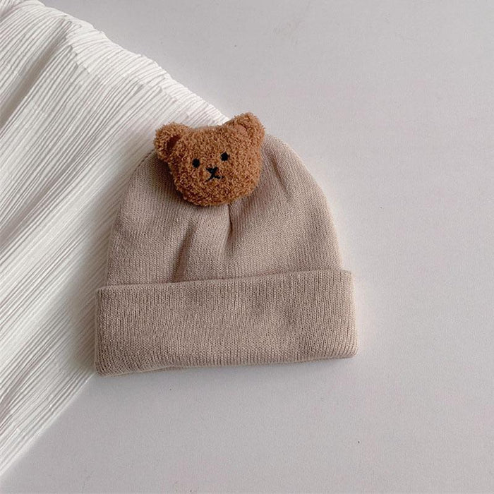 Cartoon Bear Toddler Soft Cute Winter Warm Hat