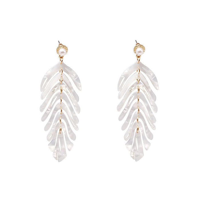 Female Jewelry Creative Personality Fashion Fishbone Earrings