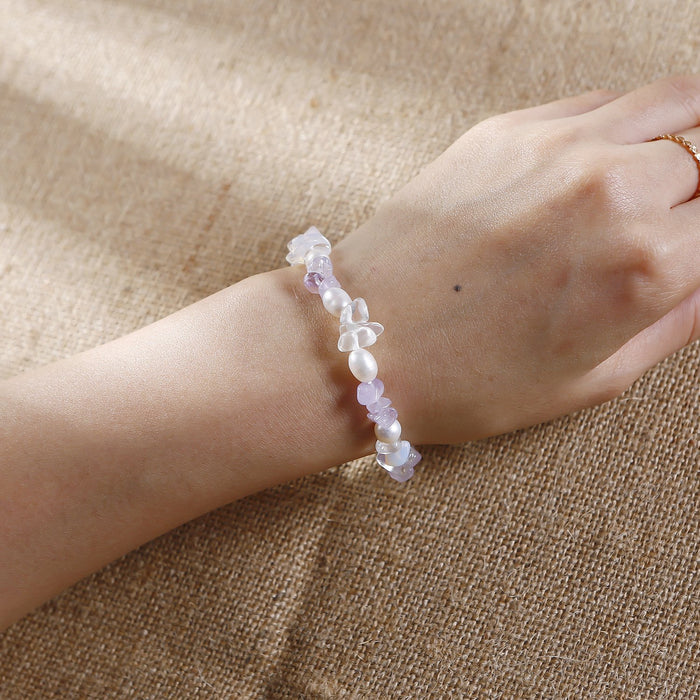 Handmade Agate Crystal Beaded Bracelet