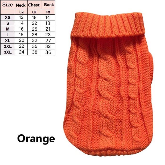 Pet Dog Sweater Winter Pet Clothes Small Dog Warm Sweater Jacket