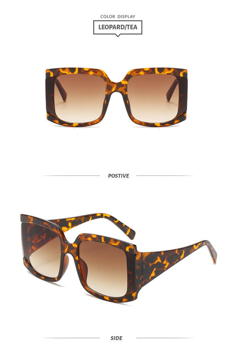 Large frame sunglasses retro square Sunglasses