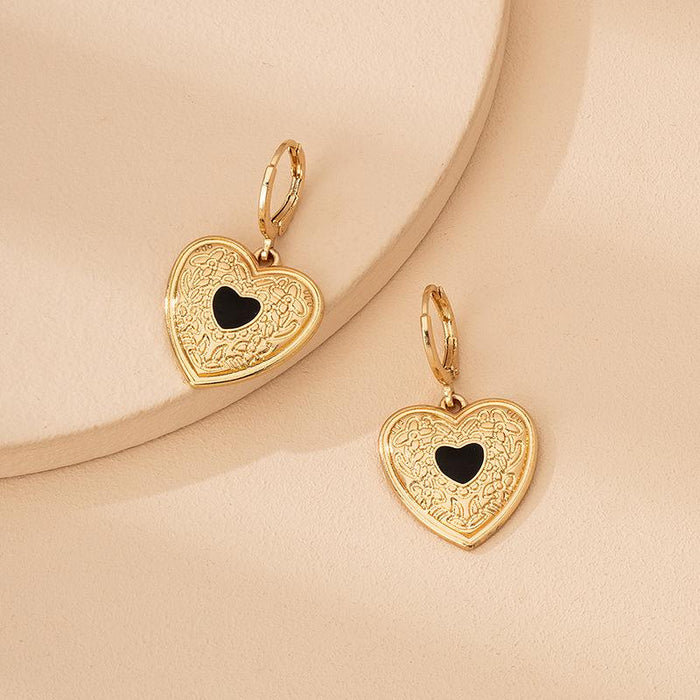 New Love Water Drop Ladies Shiny Personality Earrings