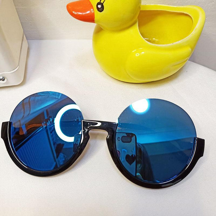 Fashion Round Lens Half Frame Children's Sunglasses