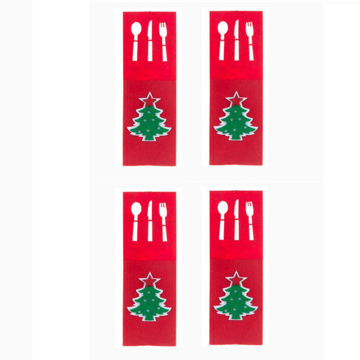 4PCS 44 Styles Christmas Knife and Fork Holder