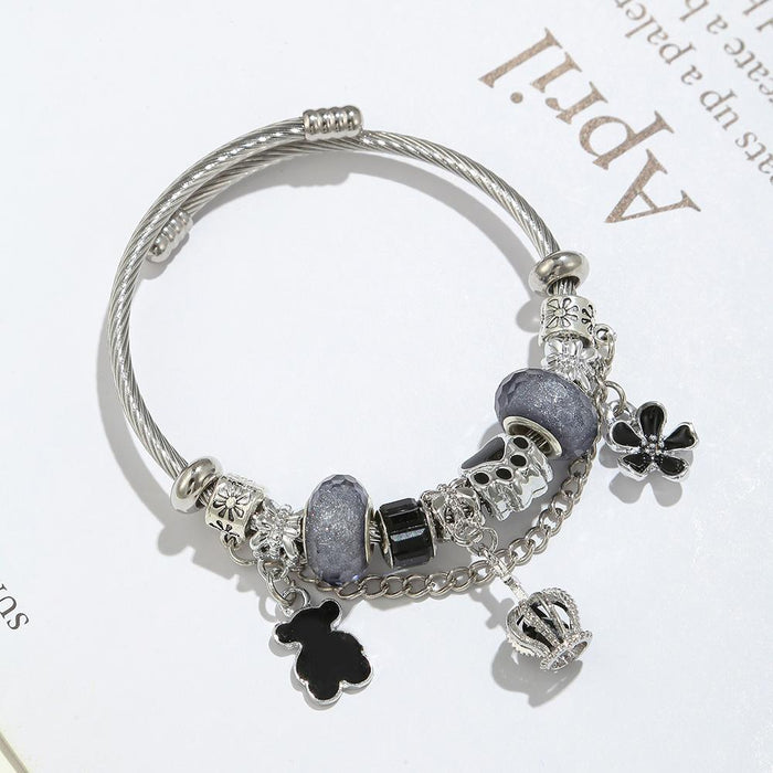 DIY Open Adjustable Stainless Steel Titanium Bracelet