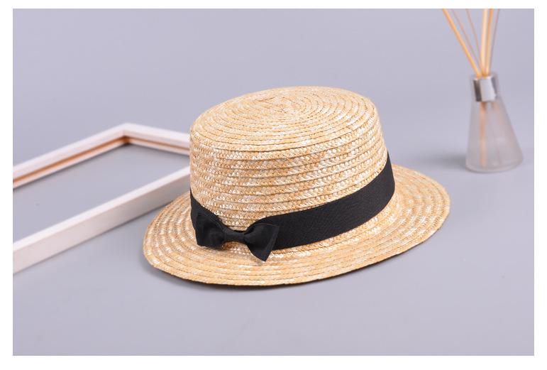 Summer Boys and Girls Bow Princess Beach Straw Hat