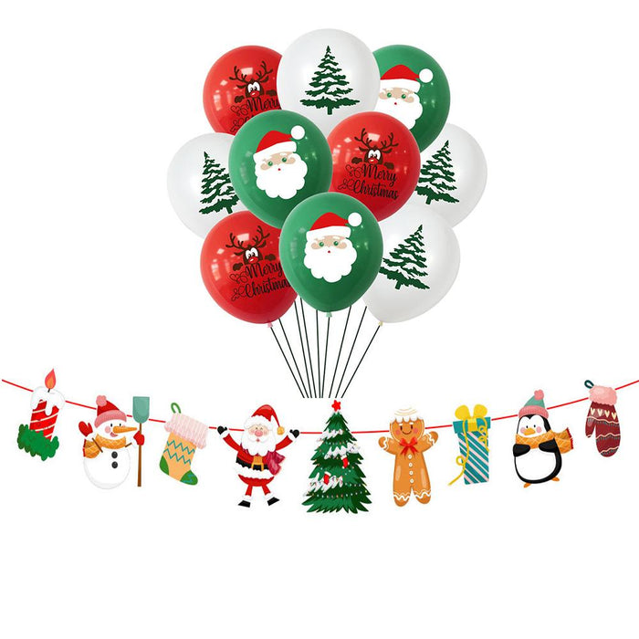 Christmas Foil Santa Claus Snowman Elk Balloons