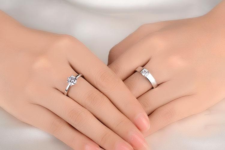 New Simple Creative Couple Opening Ring