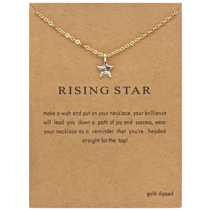 Card Love Horseshoe Five Pointed Star 8-character Skull Short Necklace