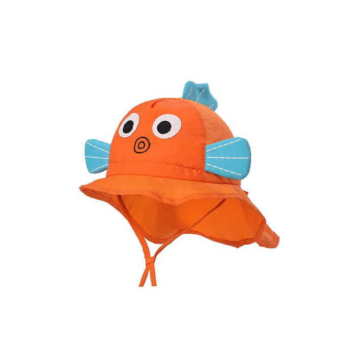 Cartoon Goldfish Cute Outdoor Sunscreen Children's Shawl Hat