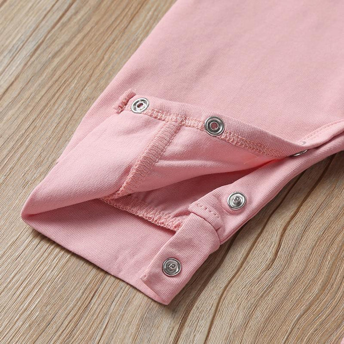 Long Sleeved Baby Flower Bodysuit With Hat