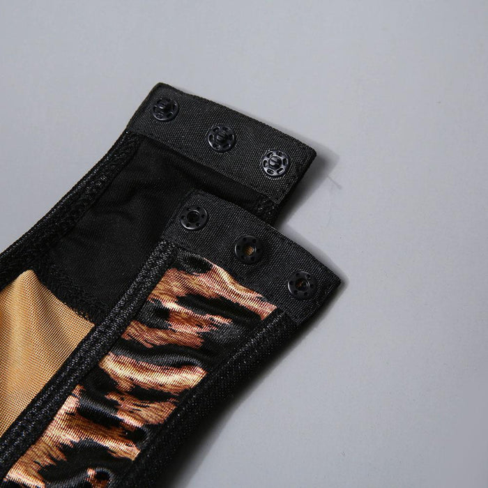 Sexy Leopard Print Bodysuit One-piece Lingerie with Choker