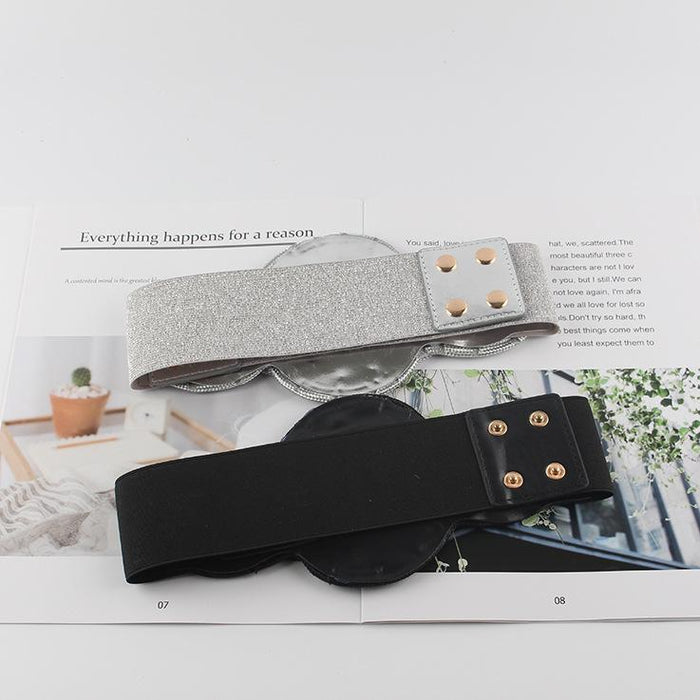 Women's Fashion Elastic Belt Simple Decorative Belt