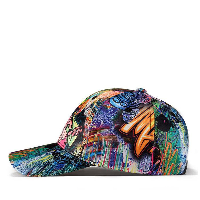 New Skull Abstract Graffiti Baseball Cap