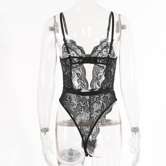 Women's Lace Sexy Bodysuit Babydoll One-piece Lingerie