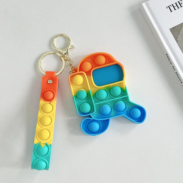 Silicone Waterproof Fruit Decompression Toy Pendant Ornament
