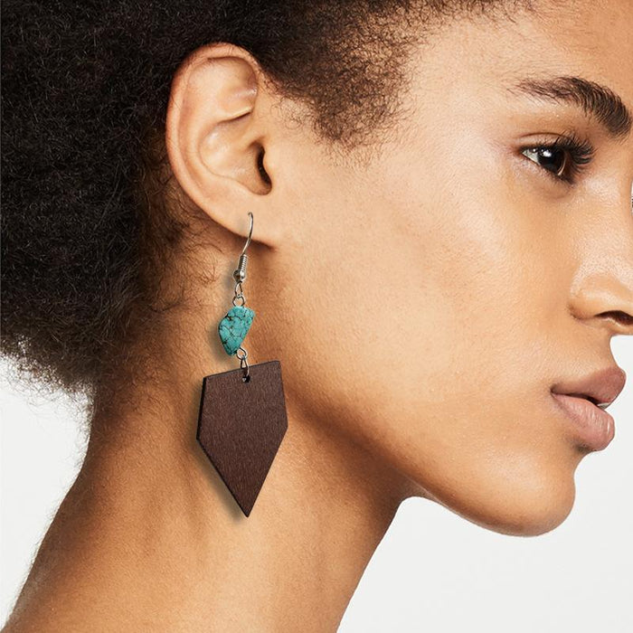 New Vintage Boho Wooden Women's Earring Accessories