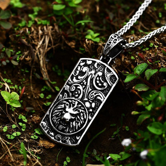 Stainless steel men's Tag Jewelry(Only Pendant, No Necklace)