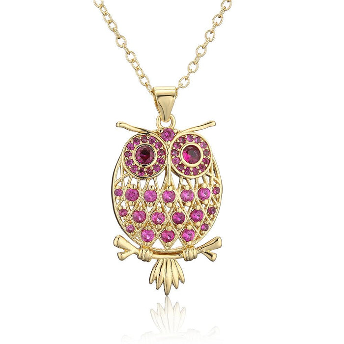 Fashion Simple Personalized Owl Pendant Necklace