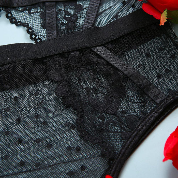 Lace Stitching Sexy Lingerie Women Base Layer Bodysuit