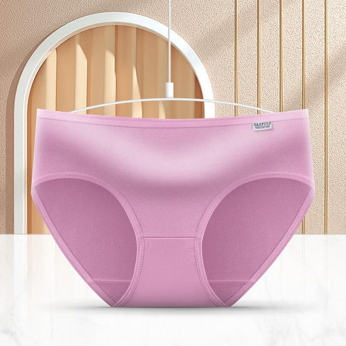 Girls Students Solid Color Waist Cute Underwear