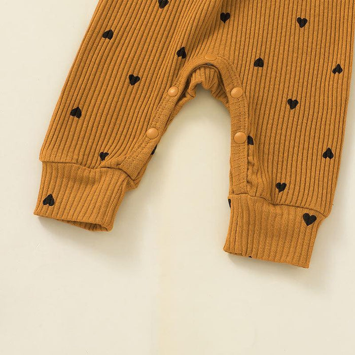 Cute Baby Girls Heart Romper