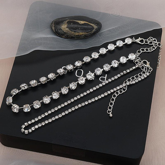 Fashion Feminine Rhinestone Clavicle Chain Necklace