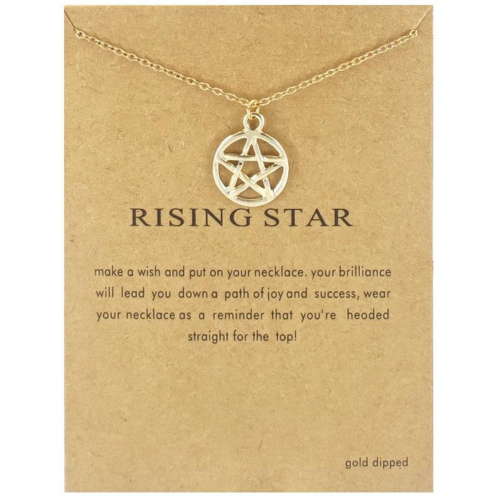 Card Love Horseshoe Five Pointed Star 8-character Skull Short Necklace