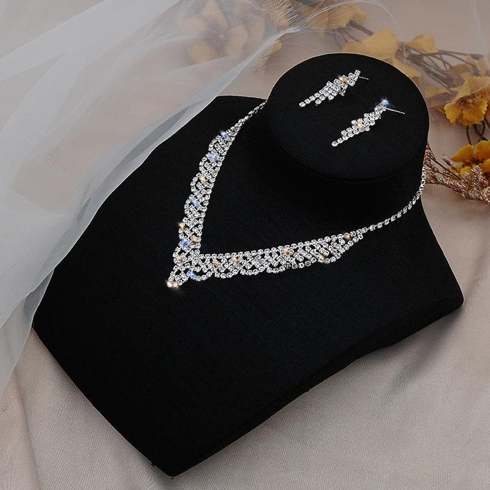 Fashion Female Jewelry Exquisite Tassel Necklace Earring Set