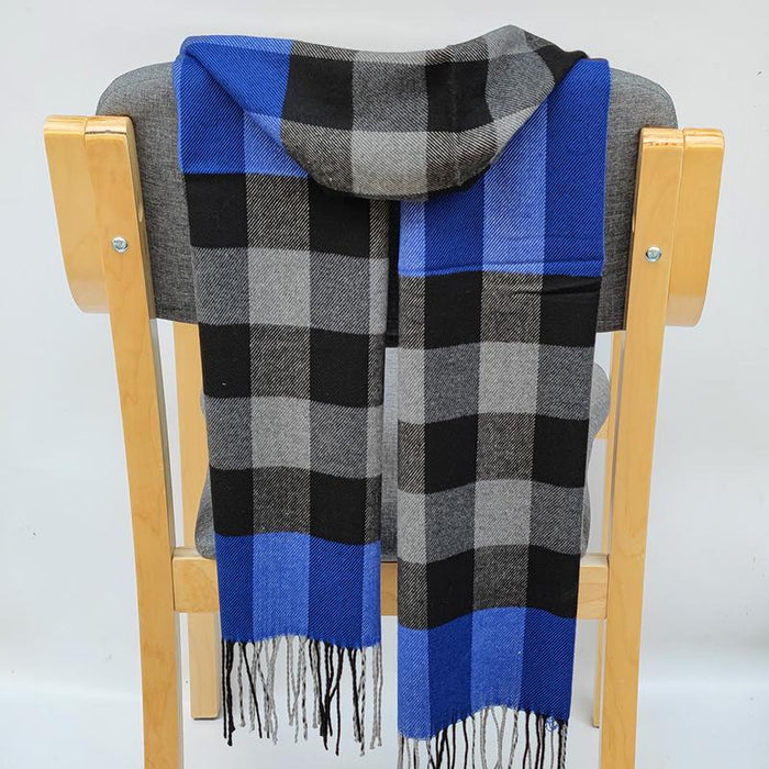 Classic Lattice Soft Scarf Cashmere Plaid Scarves