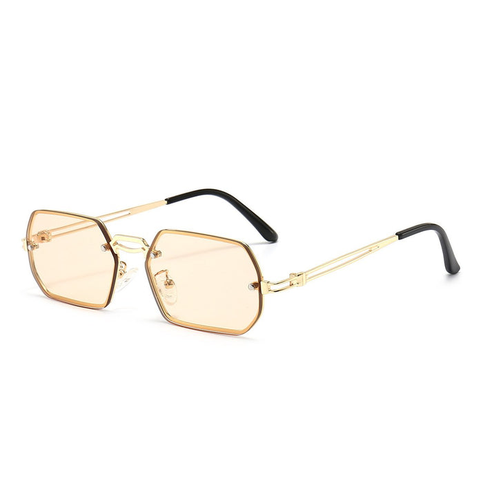 Metal sunglasses personality small frame