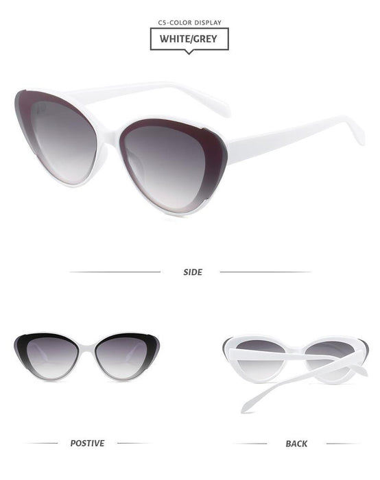 Cat's Eye Sunglasses Half Frame Sunglasses