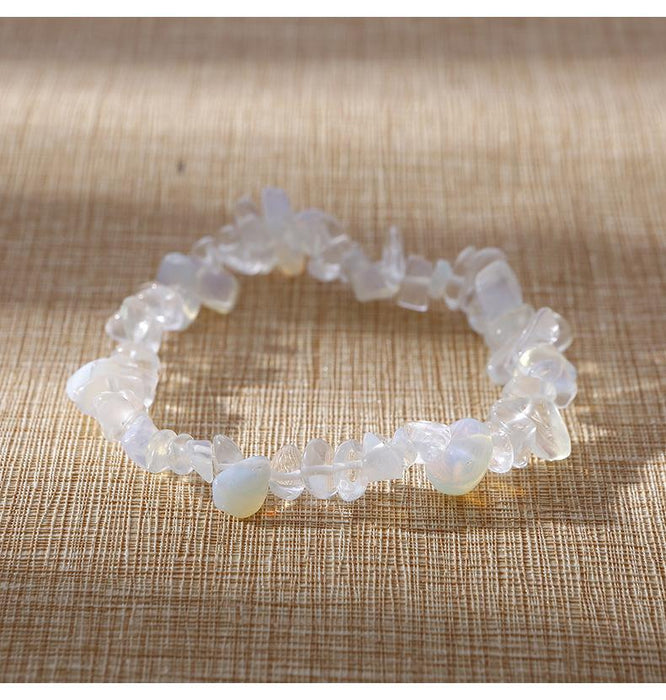 Natural Stone Beaded Crystal Bracelet