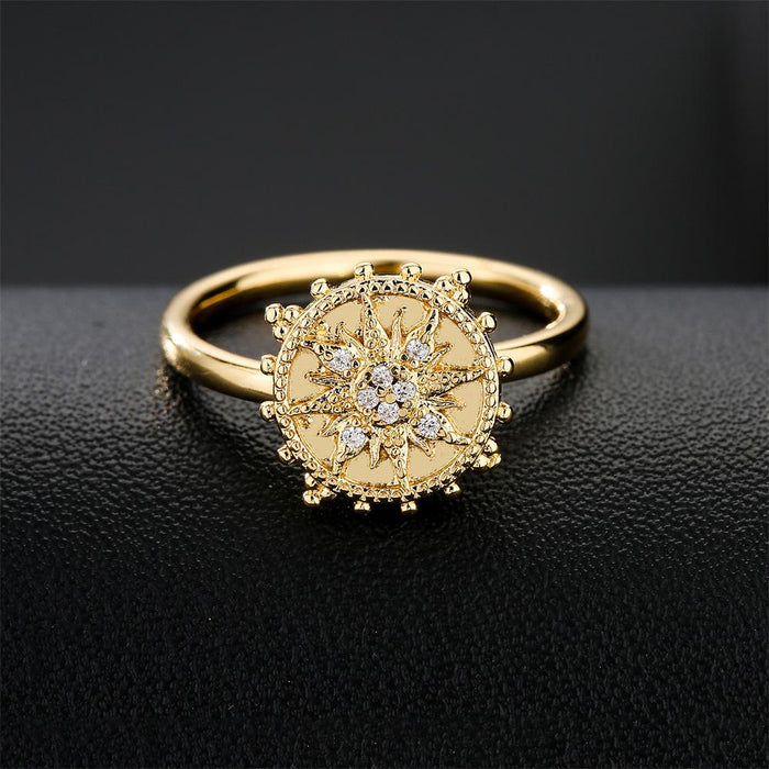 New Simple Personality Gold Ladies Ring