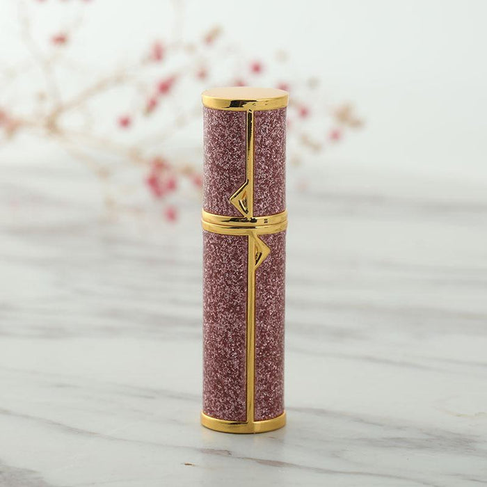 Bottled Bottoms Filled with 5ml High Grade Leather Traveling Portable Spray Bottle.