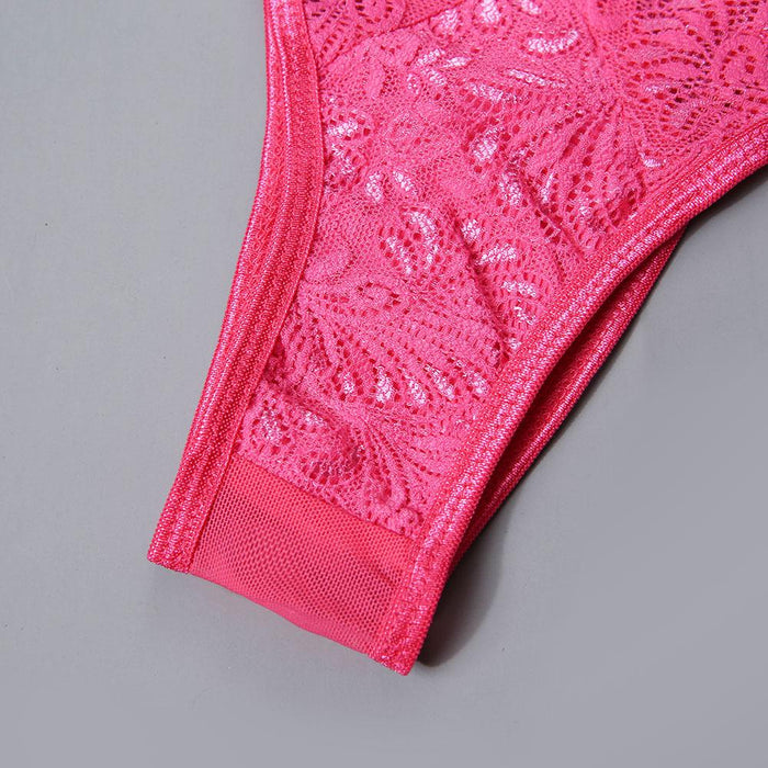 Women Fashion Lace Stitching Underwear Sexy Lingerie Set