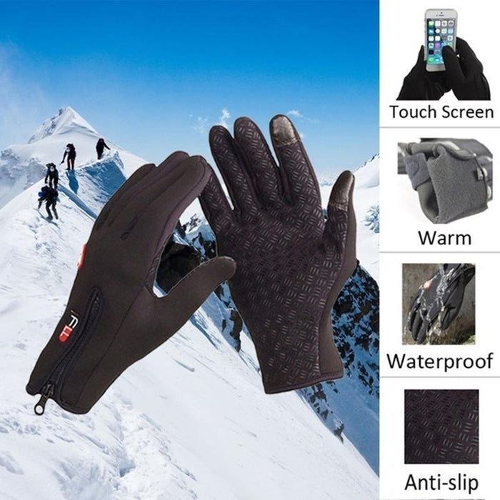 2022 Winter Gloves For Men Waterproof Windproof Cold Gloves