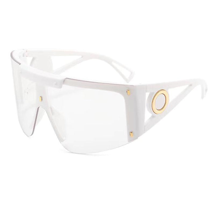 One piece half frame sunglasses